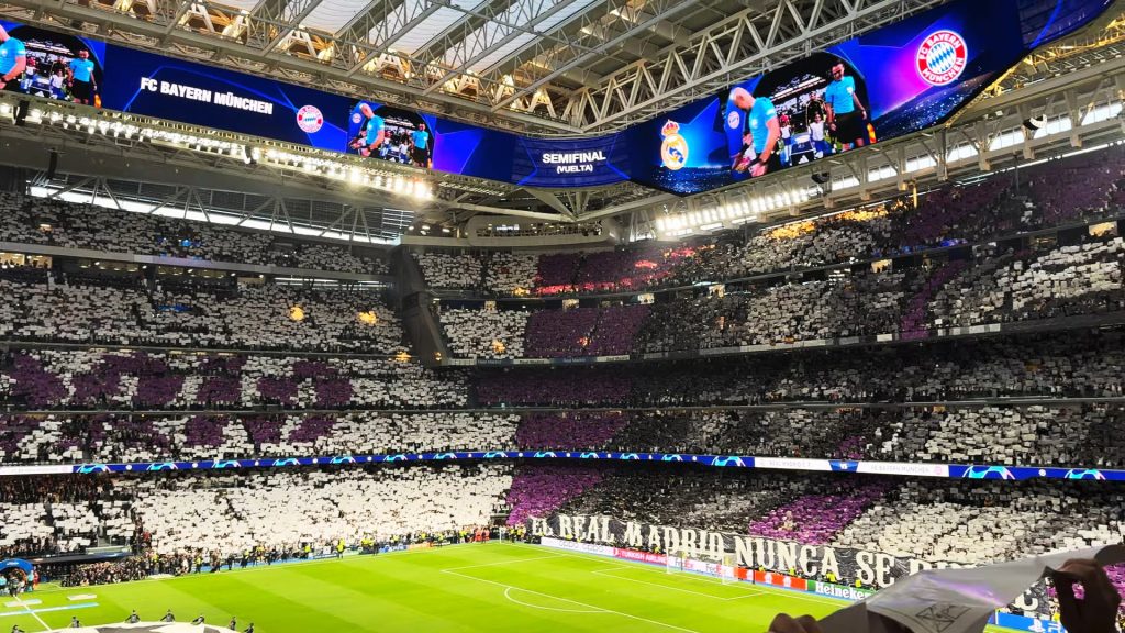 Fachada del estadio Santiago Bernabeu del Real Madrid