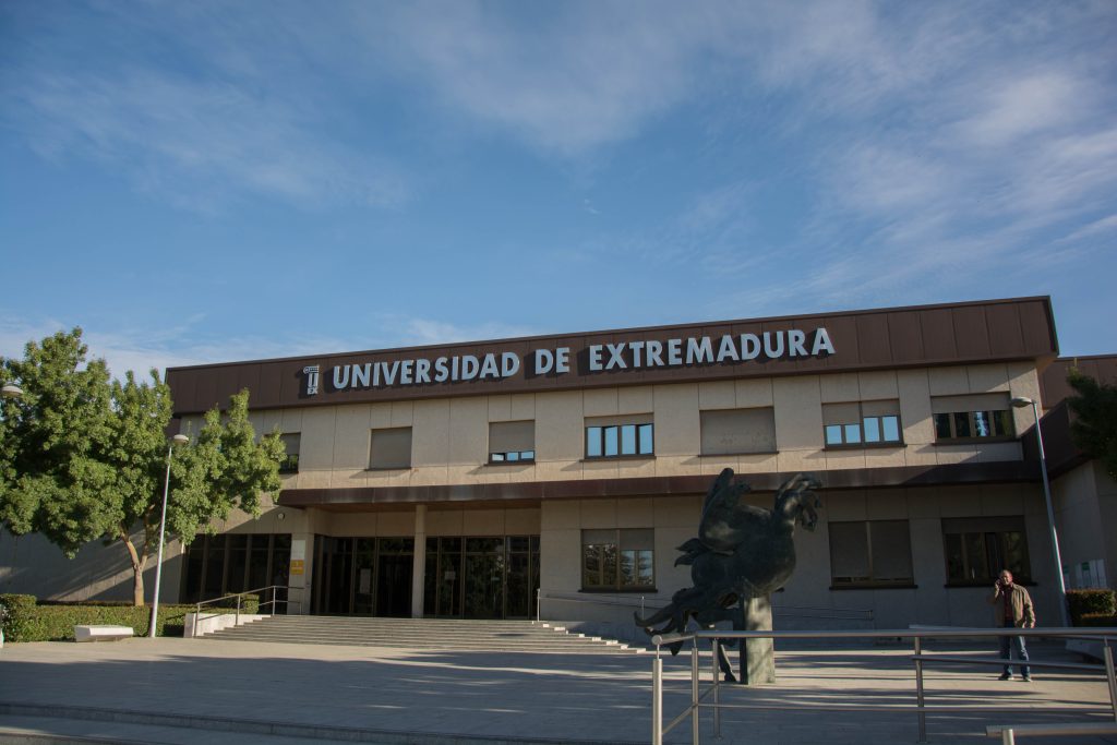 Rectorado de la Universidad de Extremadura en el campus de Badajoz