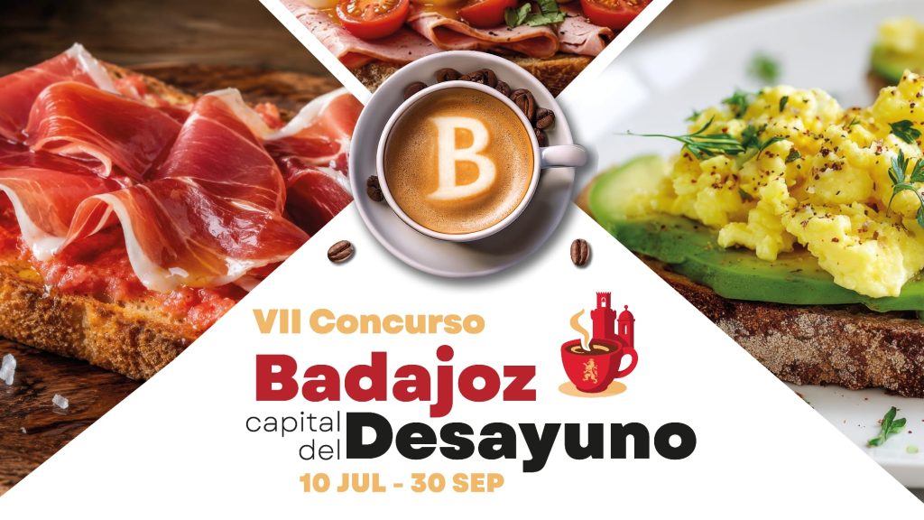 Cartel del VII Concurso Badajoz Capital del Desayuno